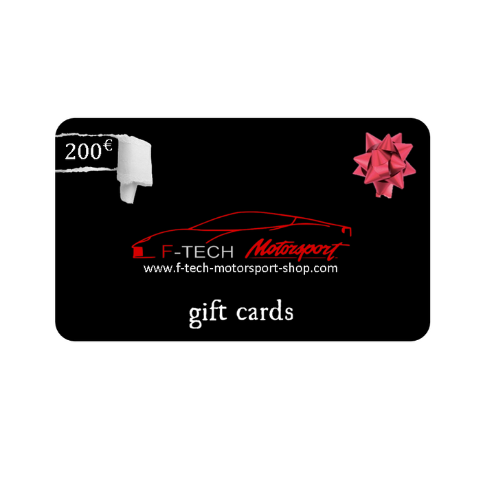 GIFT CARD: 200€ - f-tech-motorsport-shop