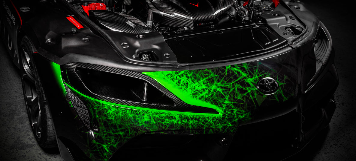 Toyota Supra A90 Eventuri Carbon Fiber Headlamp Duct - f-tech-motorsport-shop